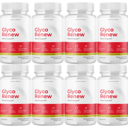 Glyco Renew Advanced Blood Support Pills for Healthy Blood Sugar Levels - 8 Pack