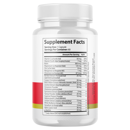 Glyco Renew Advanced Blood Support Pills for Healthy Blood Sugar Levels - 60 Caps