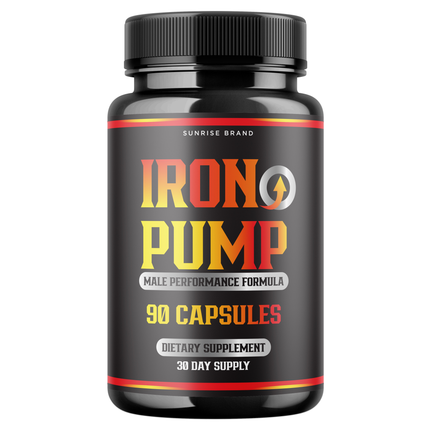 Iron Pump Male Capsules - Promote Blood Flow Muscle Function - 60 Capsules