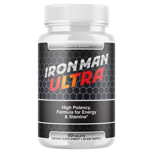 IronMan Ultra Advanced Male Health Pills, Boost Stamina and Performance - 60 Tabs