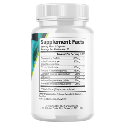 Joint Eternal Dietary Supplement to Alleviate Muscle & Joint Discomfort - 60 caps