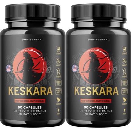 Keskara Male Health Pills to Boost Vitality and Overall Performance - 2 Pack