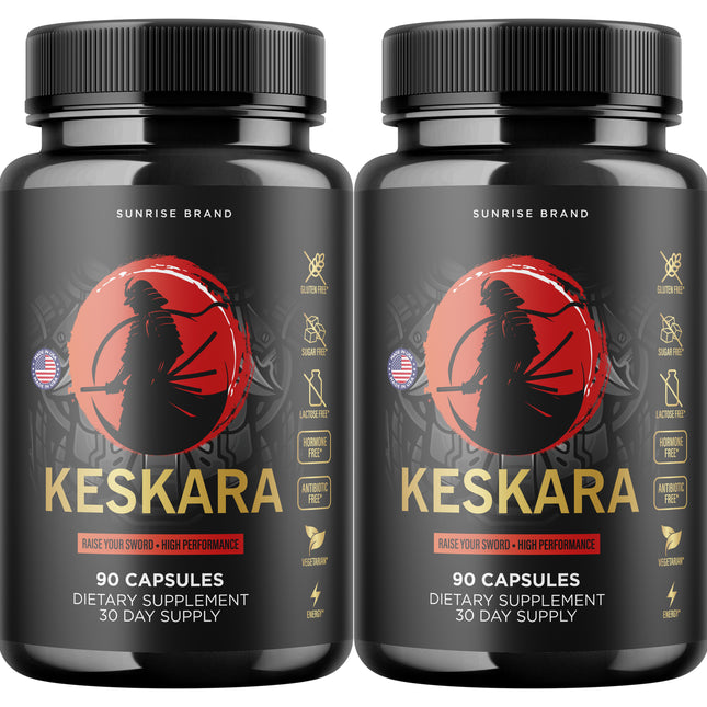 Keskara Male Health Pills to Boost Vitality and Overall Performance - 2 Pack