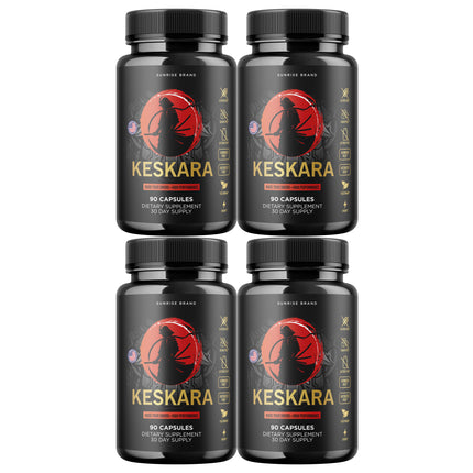 Keskara Male Health Pills to Boost Vitality and Overall Performance - 4 Pack