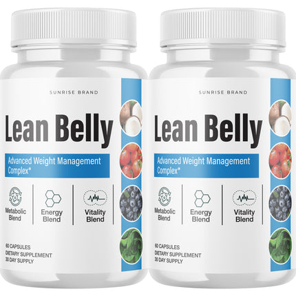 Lean Belly Weight Loss, Appetite Control Supplement - 2 Pack