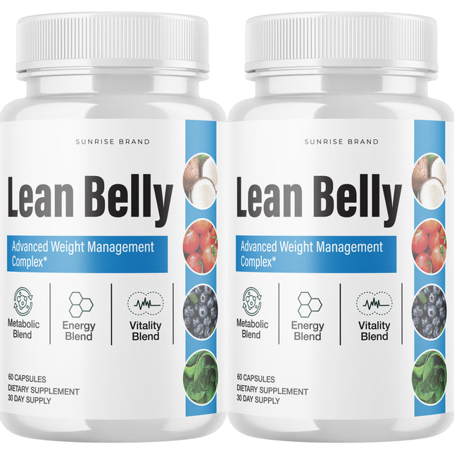 Lean Belly Weight Loss, Appetite Control Supplement - 2 Pack
