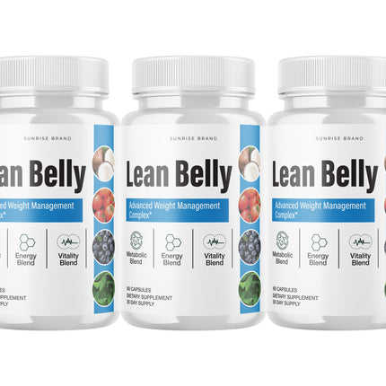 Lean Belly Weight Loss, Appetite Control Supplement - 3 Pack
