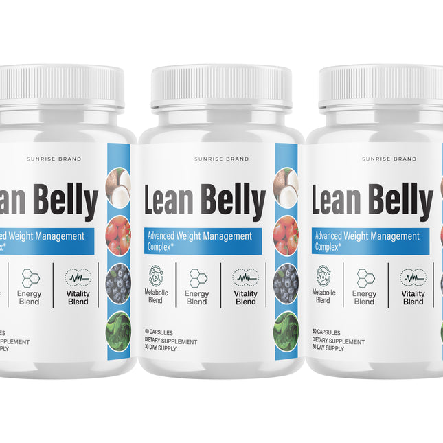 Lean Belly Weight Loss, Appetite Control Supplement - 3 Pack