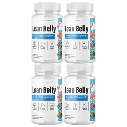 Lean Belly Weight Loss, Appetite Control Supplement - 4 Pack