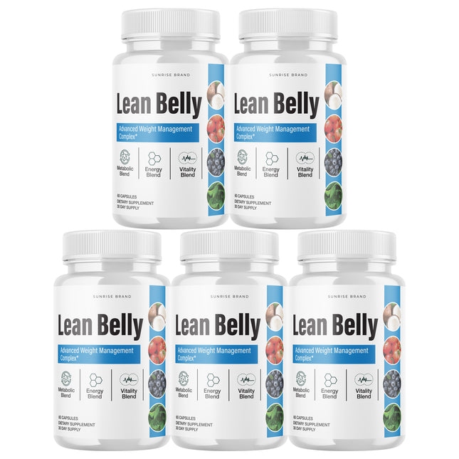Lean Belly Weight Loss, Appetite Control Supplement - 5 Pack