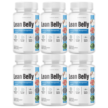 Lean Belly Weight Loss, Appetite Control Supplement - 6 Pack