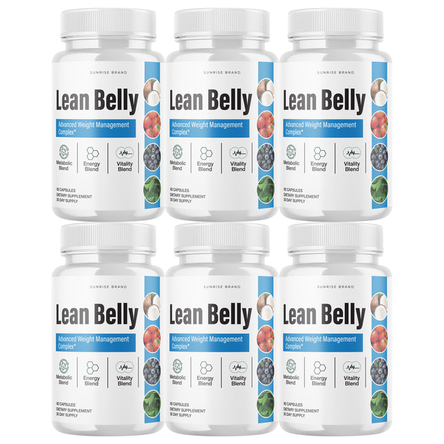 Lean Belly Weight Loss, Appetite Control Supplement - 6 Pack