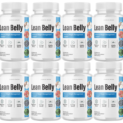 Lean Belly Weight Loss, Appetite Control Supplement - 8 Pack