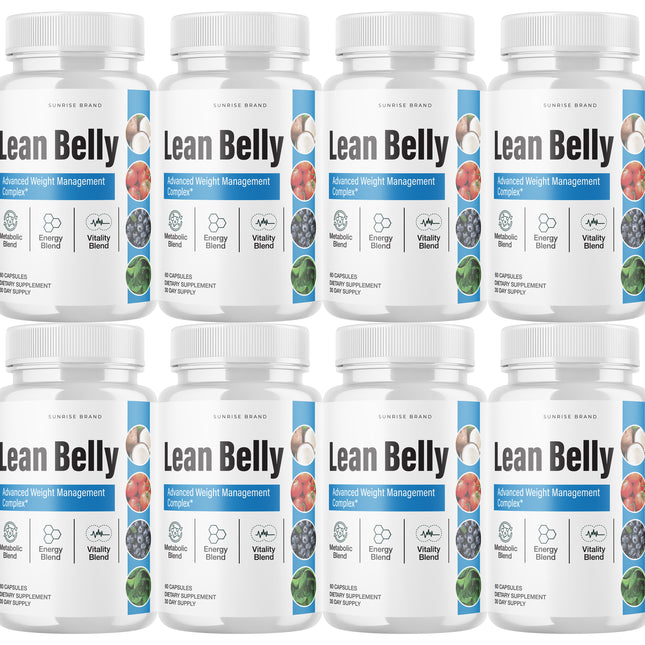 Lean Belly Weight Loss, Appetite Control Supplement - 8 Pack