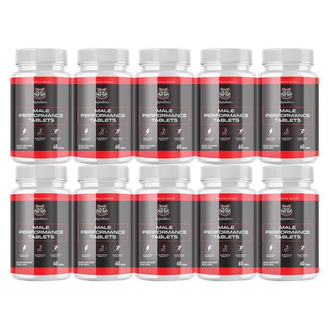 Alpha Bites Male Tablets, Alpha Bites Men's Performance - 10 Pack