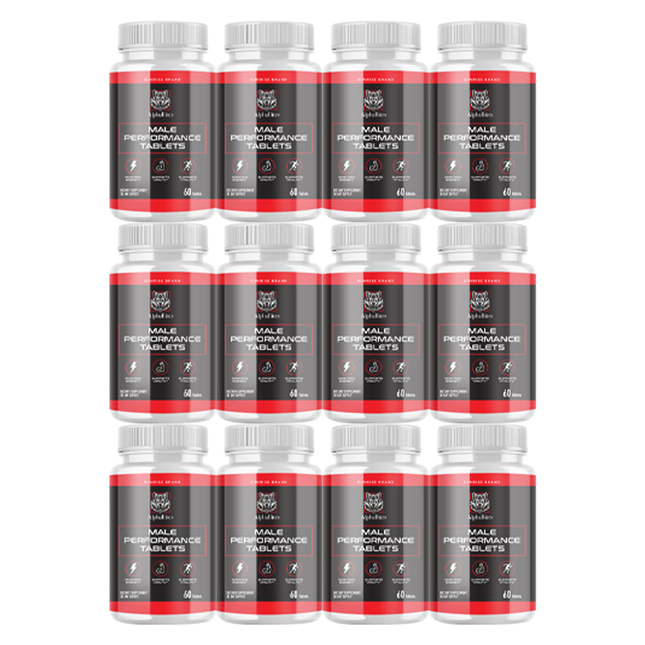 Alpha Bites Male Tablets, Alpha Bites Men's Performance - 12 Pack