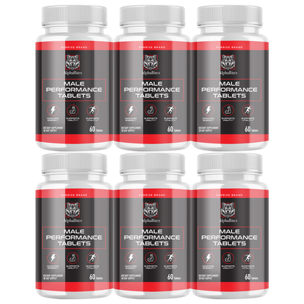 Alpha Bites Male Tablets, Alpha Bites Men's Performance - 6 Pack