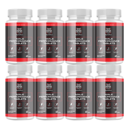 Alpha Bites Male Tablets, Alpha Bites Men's Performance - 8 Pack