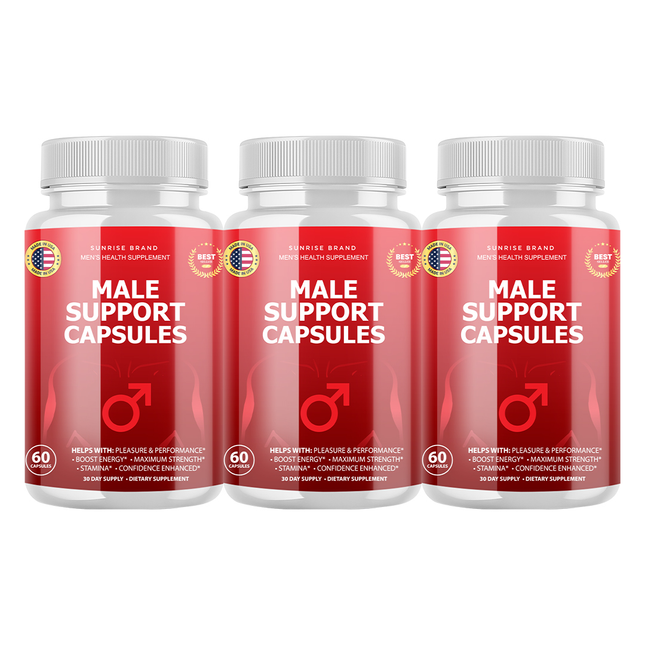 Male Support Capsules - Men's Health Supplement - 3 Pack
