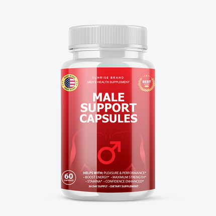 Male Support Capsules - Men's Health Supplement - 3 Pack