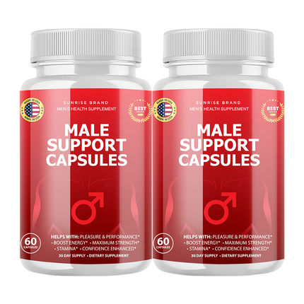 Male Support Capsules - Men's Health Supplement - 2 Pack