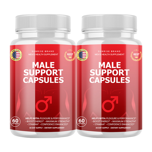 Male Support Capsules - Men's Health Supplement - 2 Pack