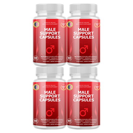 Male Support Capsules - Men's Health Supplement - 4 Pack