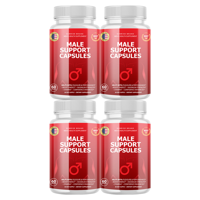Male Support Capsules - Men's Health Supplement - 4 Pack