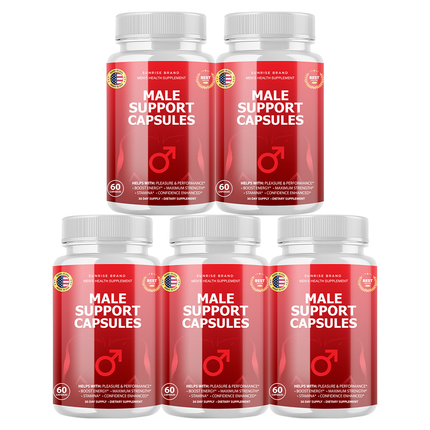 Male Support Capsules - Men's Health Supplement - 5 Pack