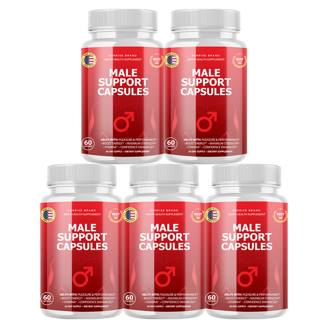 Male Support Capsules - Men's Health Supplement - 5 Pack