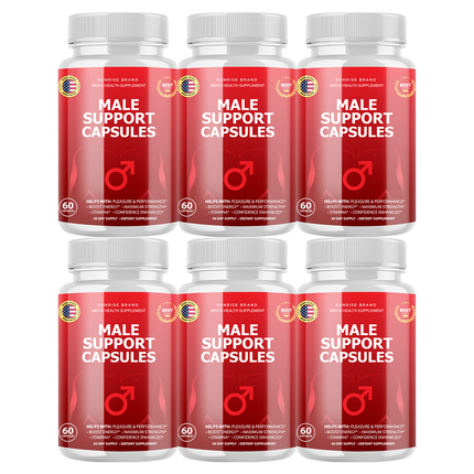 Male Support Capsules - Men's Health Supplement - 6 Pack