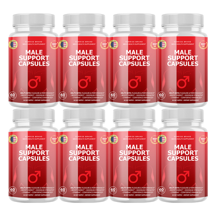 Male Support Capsules - Men's Health Supplement - 8 Pack