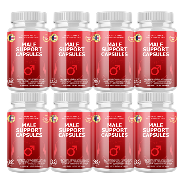 Male Support Capsules - Men's Health Supplement - 8 Pack