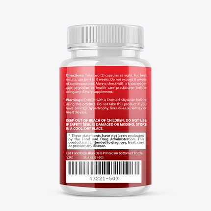 Male Support Capsules - Men's Health Supplement - 2 Pack