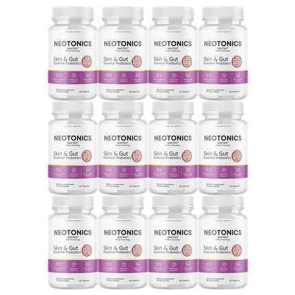Neotonics, Neotonics Skin & Gut, Neotonics Probiotics - 12 Pack