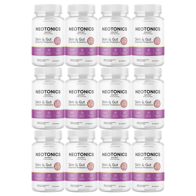 Neotonics, Neotonics Skin & Gut, Neotonics Probiotics - 12 Pack