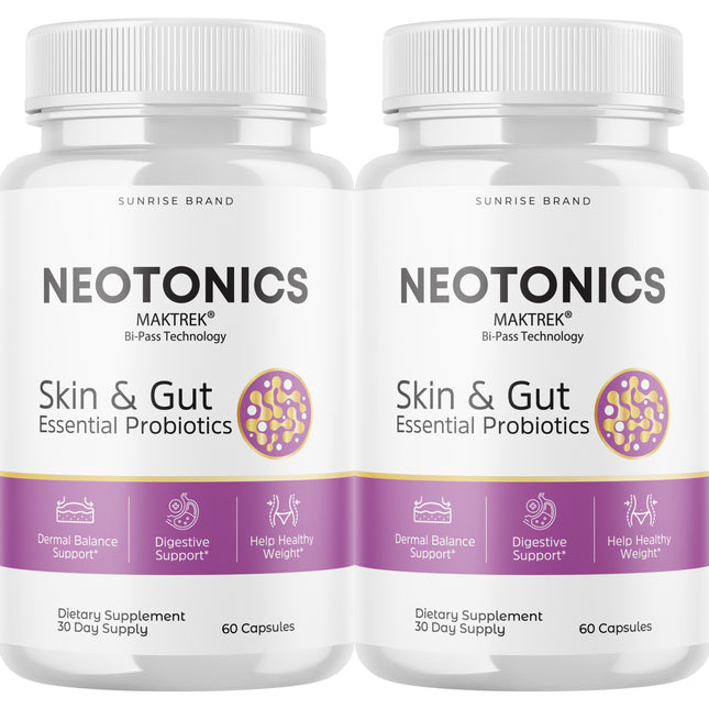 Neotonics, Neotonics Skin & Gut, Neotonics Probiotics - 2 Pack