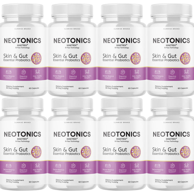 Neotonics, Neotonics Skin & Gut, Neotonics Probiotics - 8 Pack