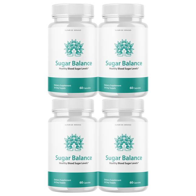 Sugar Balance Capsules, Blood Sugar Balance Blood Sugar Support - 4 Packs