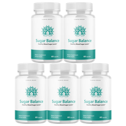 Sugar Balance Capsules, Blood Sugar Balance Blood Sugar Support - 5 Packs