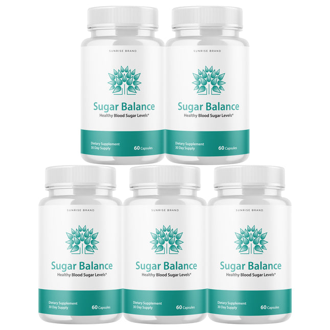 Sugar Balance Capsules, Blood Sugar Balance Blood Sugar Support - 5 Packs