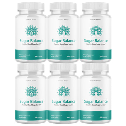 Sugar Balance Capsules, Blood Sugar Balance Blood Sugar Support - 6 Packs