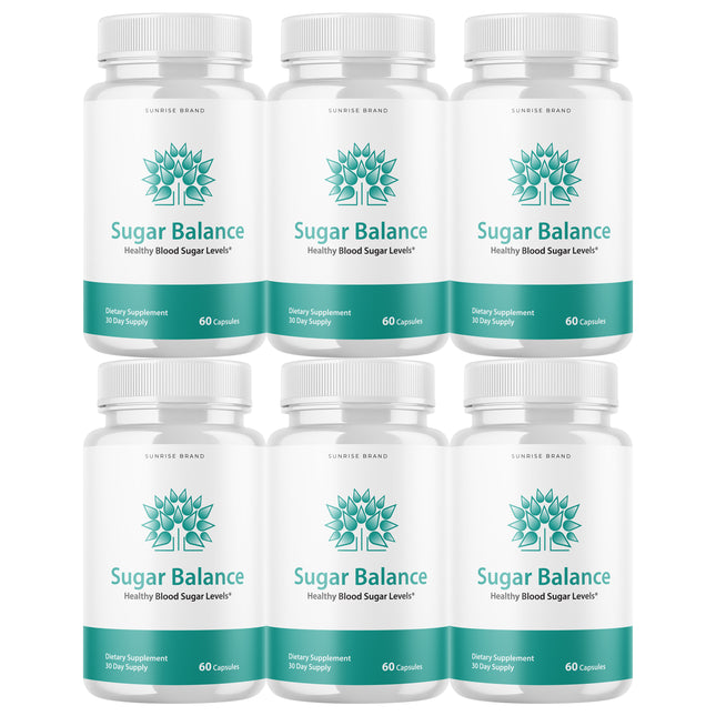 Sugar Balance Capsules, Blood Sugar Balance Blood Sugar Support - 6 Packs