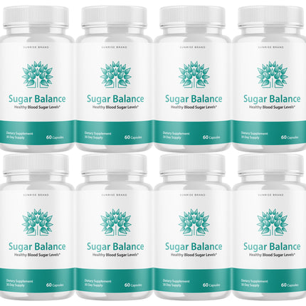 Sugar Balance Capsules, Blood Sugar Balance Blood Sugar Support - 8 Packs