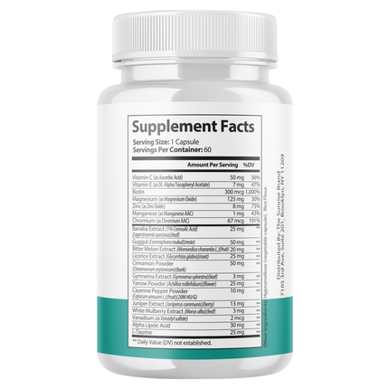 Sugar Balance Capsules, Blood Sugar Balance Blood Sugar Support - 4 Packs