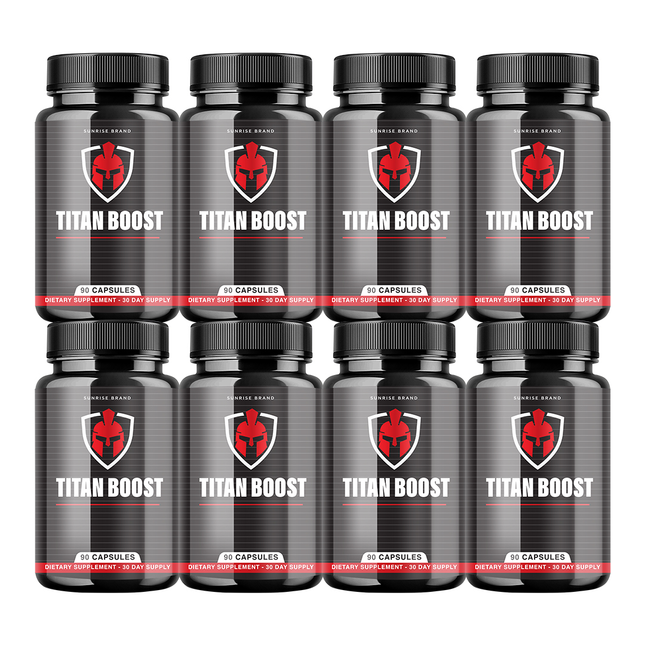 Titan Boost For Men, Titan Boost Pills, TitanBoost Male Performance Big D - 8 Pack