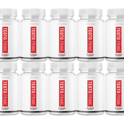 Testo Prime Tablets Extra Strength Formula Supplement - 10 Pack