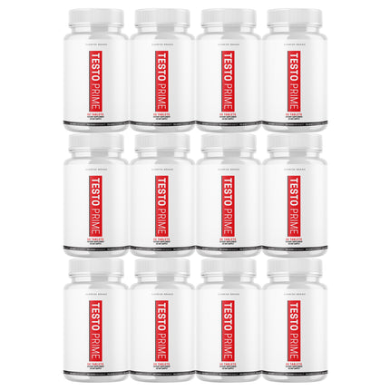 Testo Prime Tablets Extra Strength Formula Supplement - 12 Pack