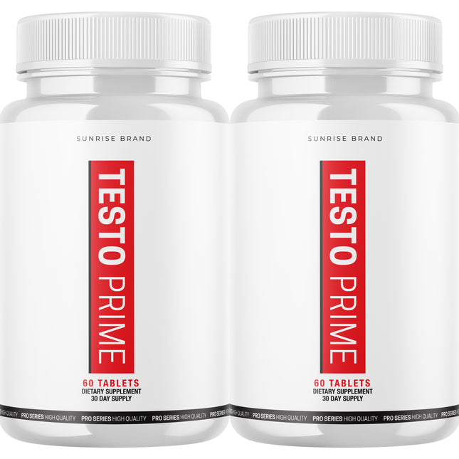 Testo Prime Tablets Extra Strength Formula Supplement - 2 Pack