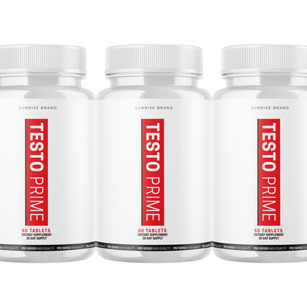 Testo Prime Tablets Extra Strength Formula Supplement - 3 Pack